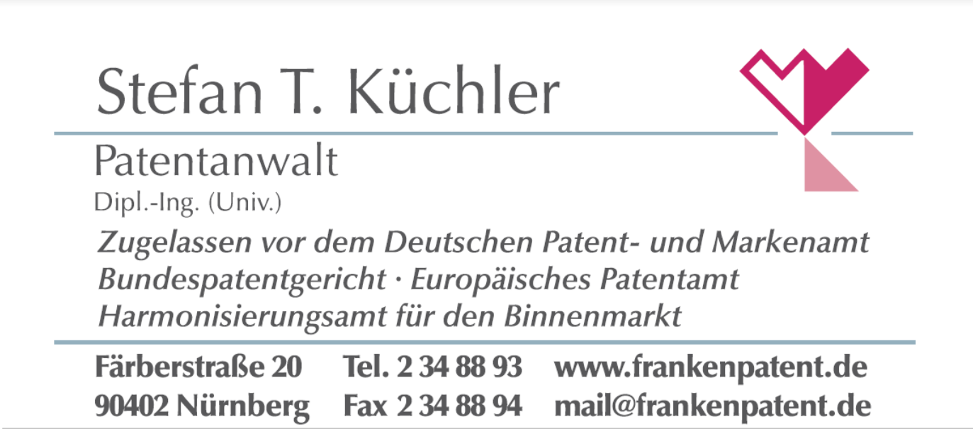 Stefan Küchler Patentanwalt, Färberstr. 20 in Nürnberg