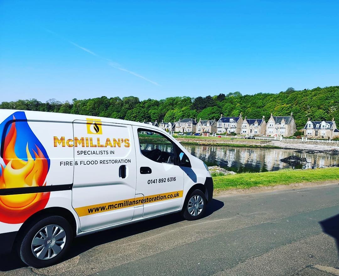 McMillan's Cleaning & Restoration van