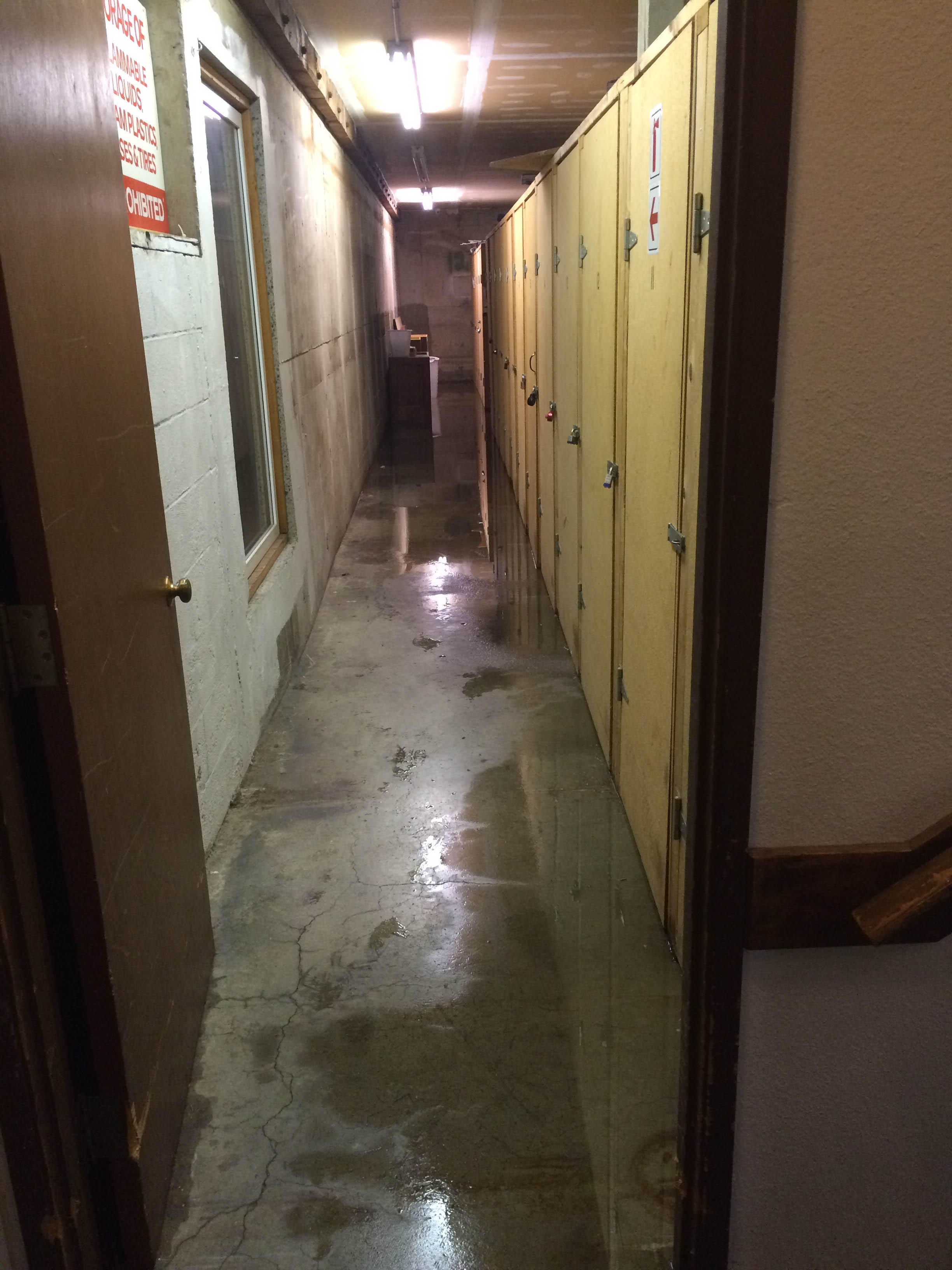 Basement storage in Renton had a water leak. They called our team here at SERVPRO of Renton for water damage clean up.