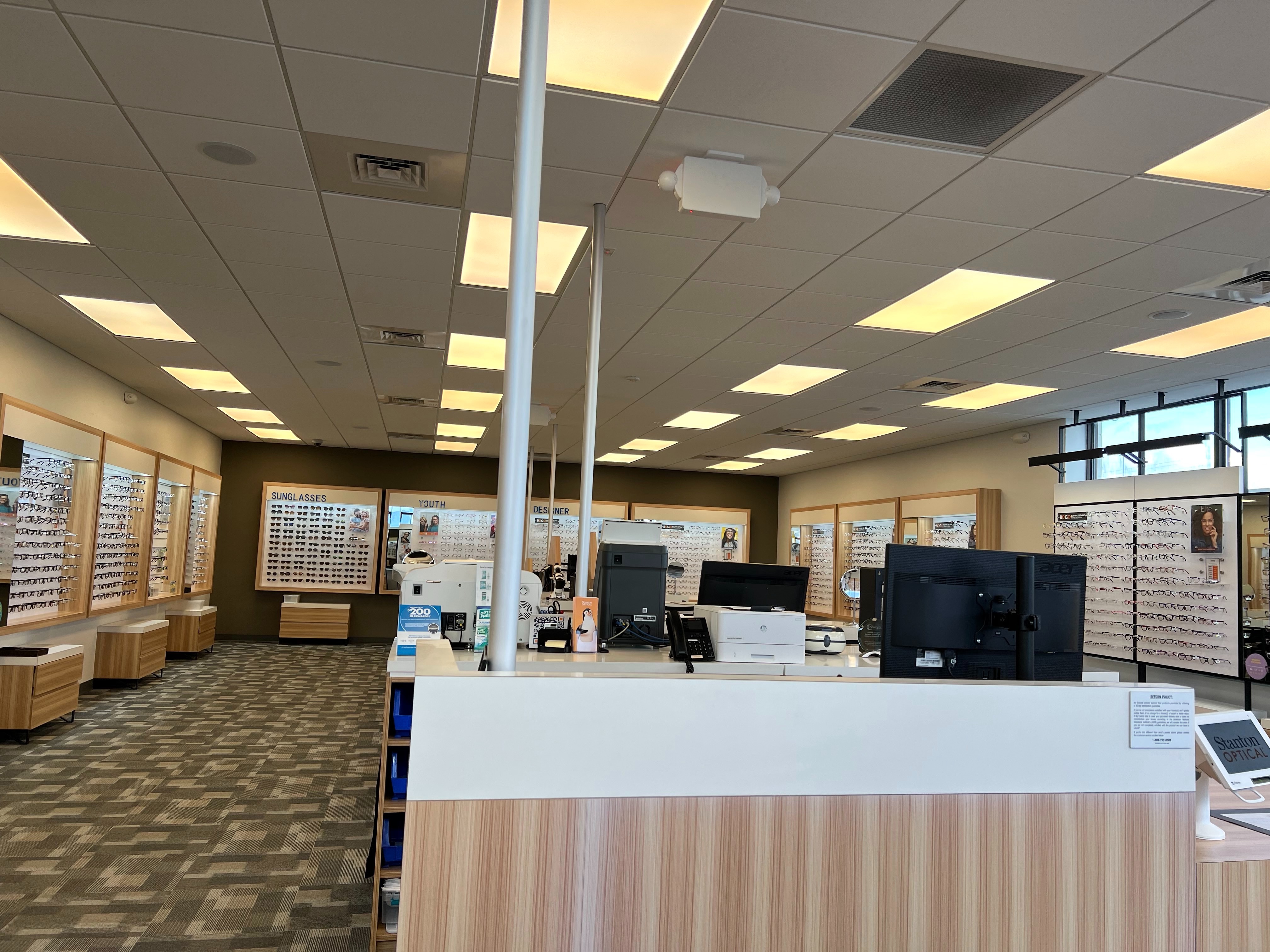 Store Interior at Stanton Optical Store Saginaw MI 48604