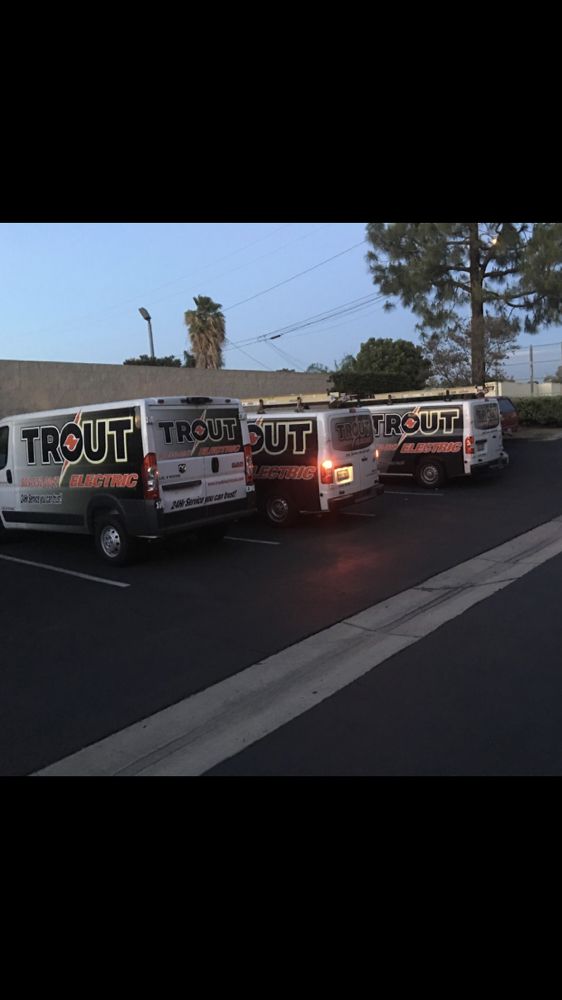 Three Trout Electric service vans
