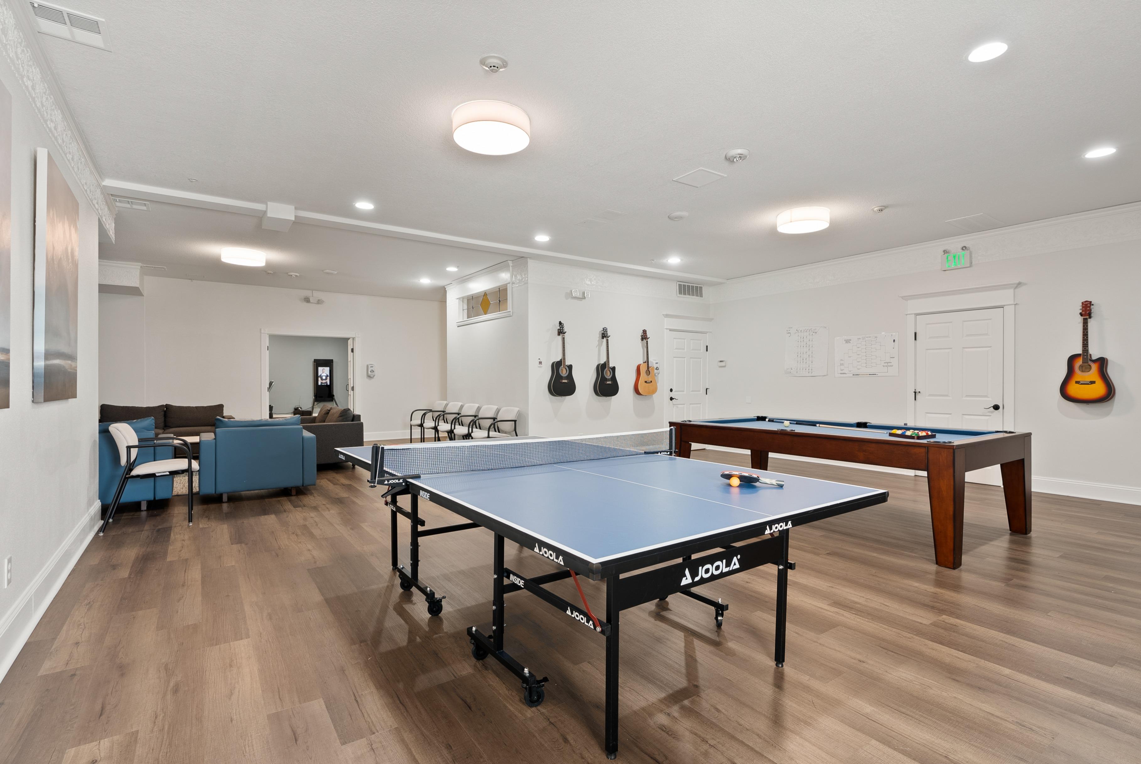 Recreational Room at Discover Recovery Camas