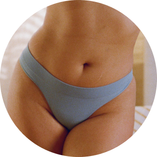 Woman wearing underwear.