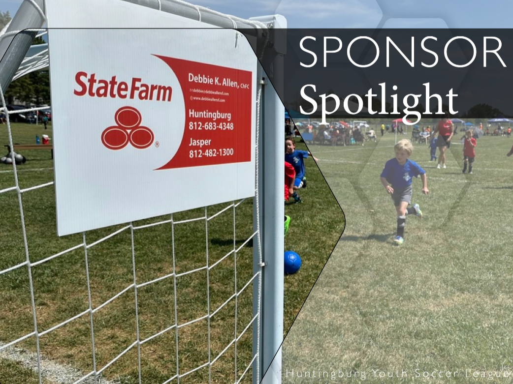 Like a good neighbor, State Farm is there. With her support, Debbie K. Allen - State Farm Agent has been there for Huntingburg Youth Soccer as well, and we couldn't be more appreciative! With offices in Huntingburg and Jasper, they enjoy helping customers manage the risks of everyday life, recover from the unexpected and realize their dreams. They’ve received numerous awards for their agency’s hard work, including being voted the Community Choice for Insurance Agency in Dubois County.