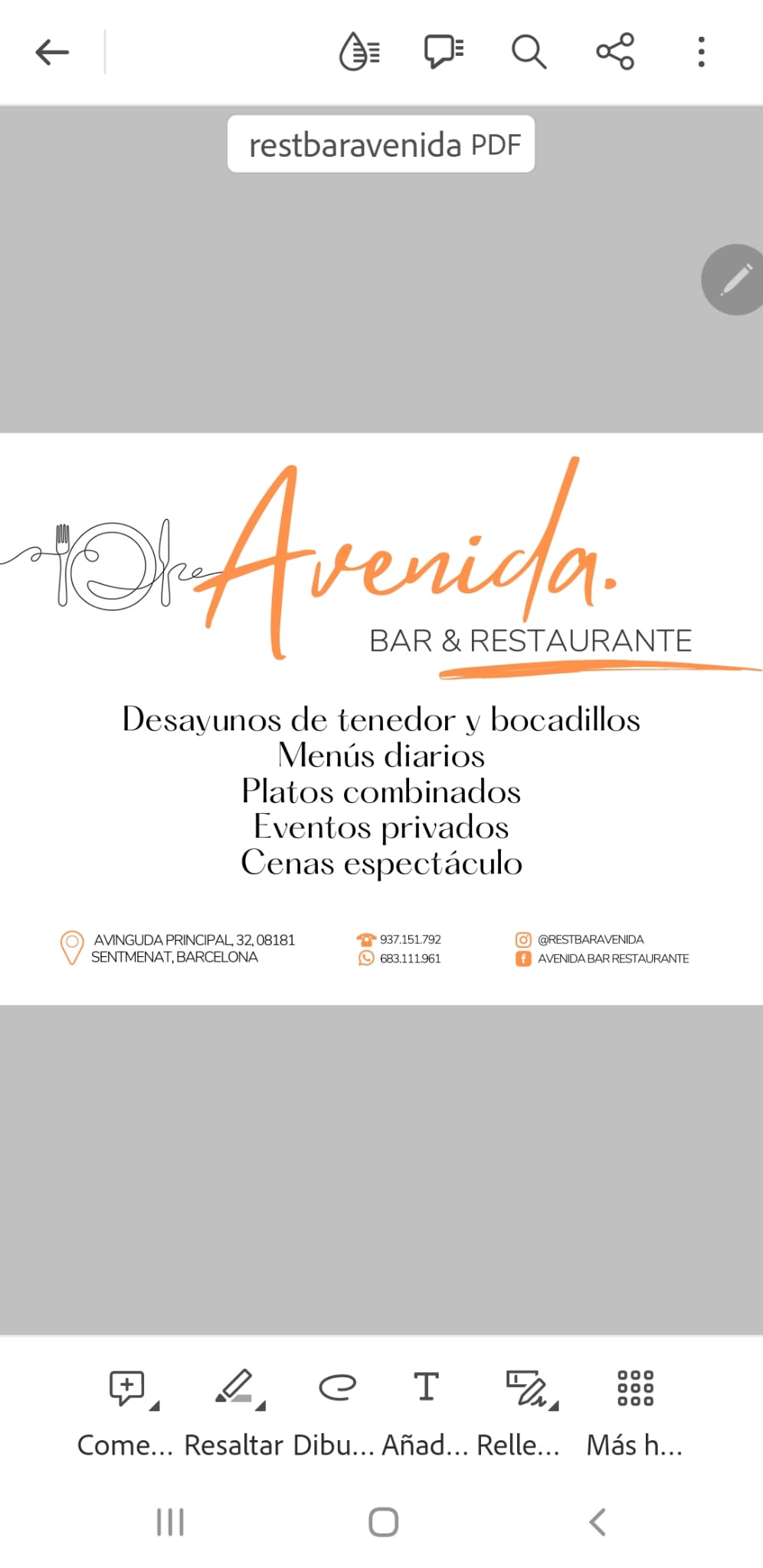 Images Avenida Bar Restaurante