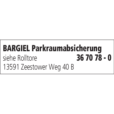 Logo BARGIEL Parkraumabsicherung GmbH