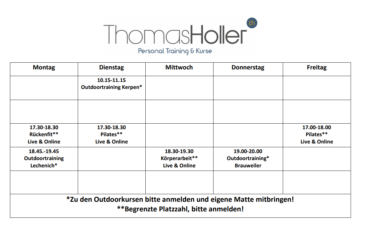 Bilder Thomas Holler - Personal Training, Fitness & Pilates Erftstadt