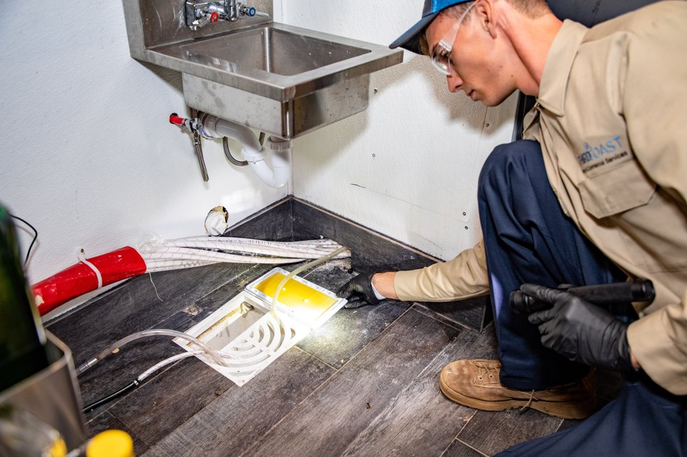 Treating a commercial kitchen monthly for general pests