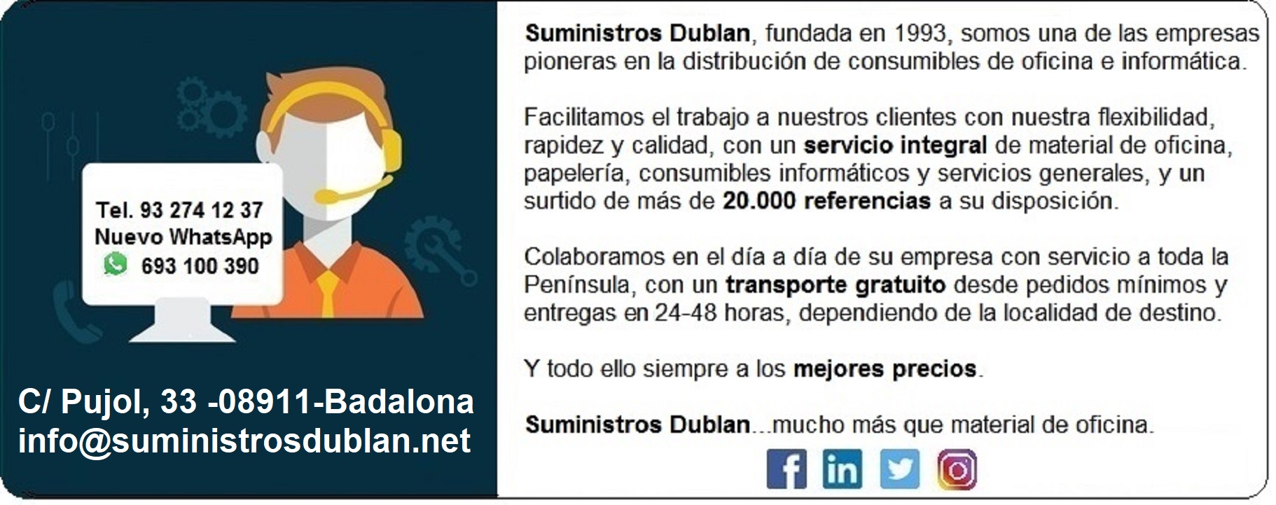 Images SUMINISTROS DUBLAN S.L.