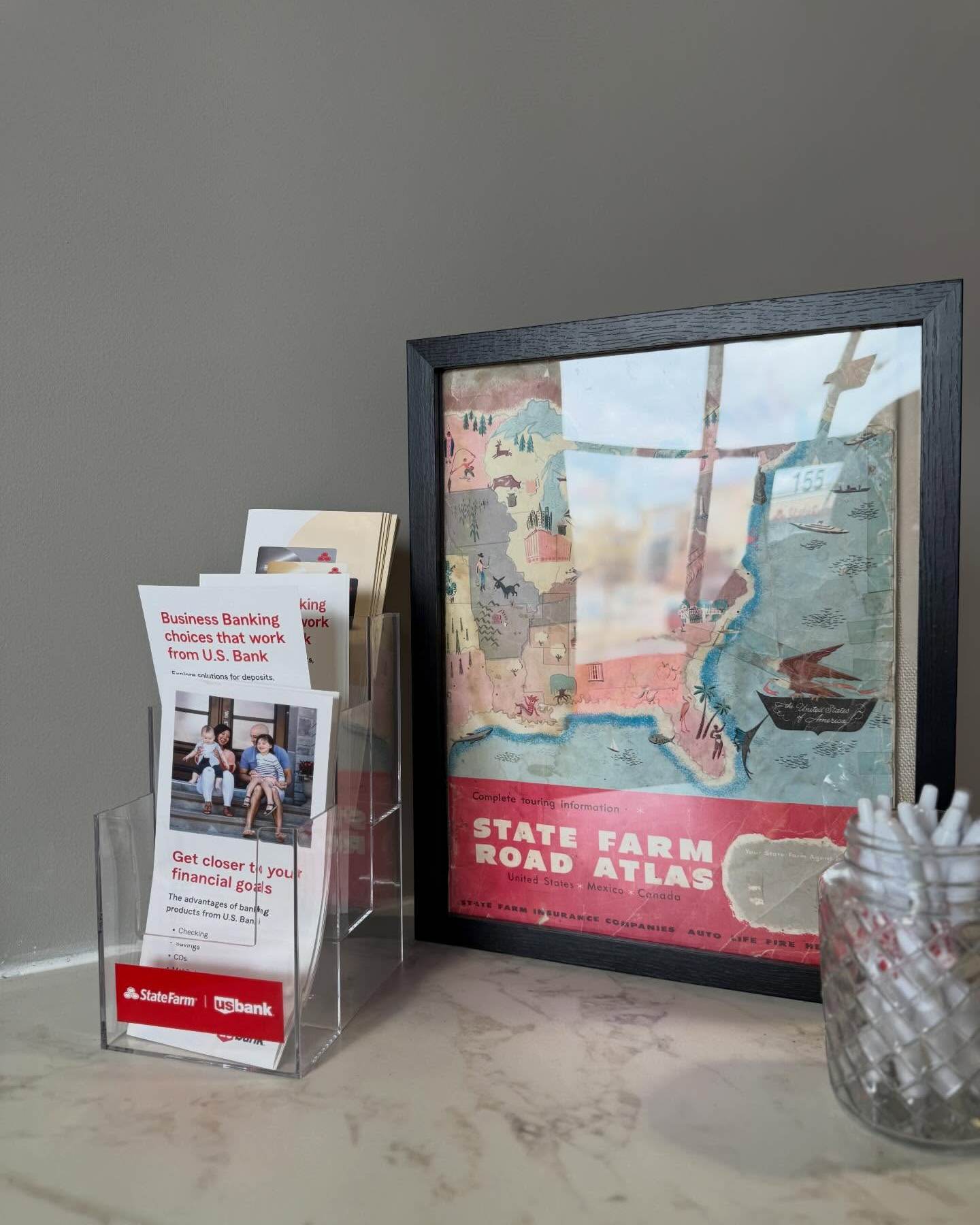 This old State Farm atlas has us thinking about road trips and where the road can take you. Wherever you’re headed, we’re here to help. From your everyday vehicle to your RV or boat, we’ve got coverage to support you across the U.S.