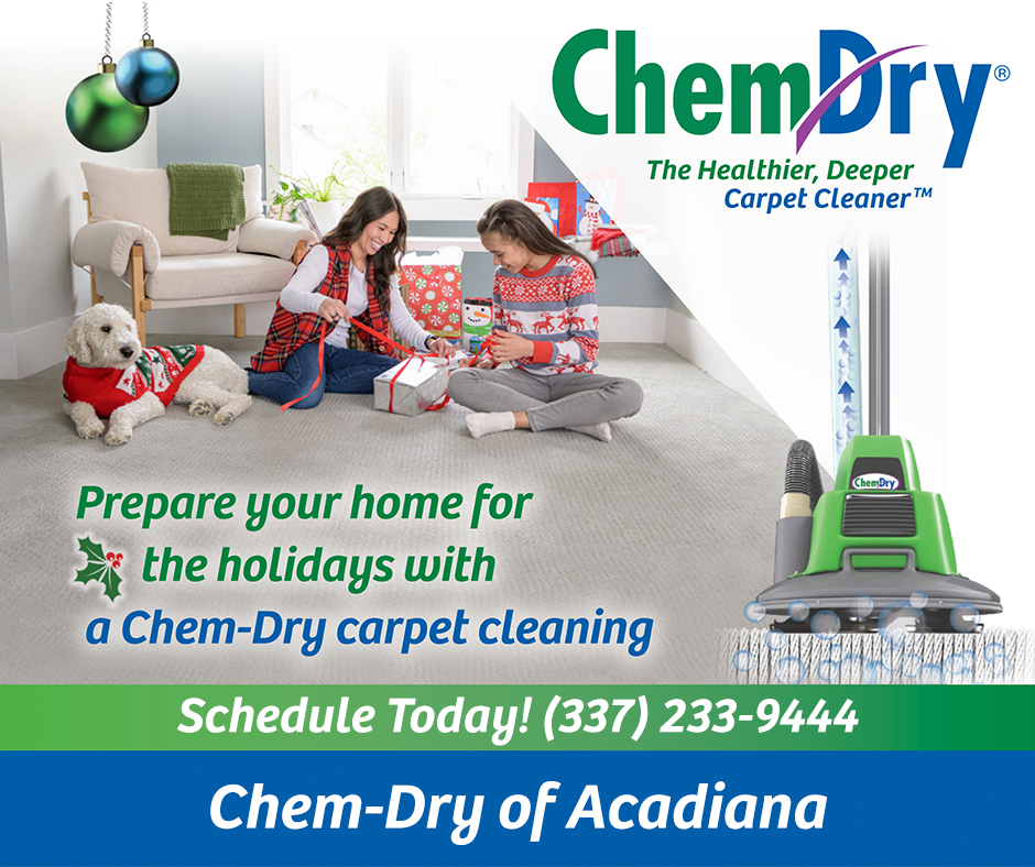 Prepare your home for the holidays with a Chem-Dry carpet cleaning