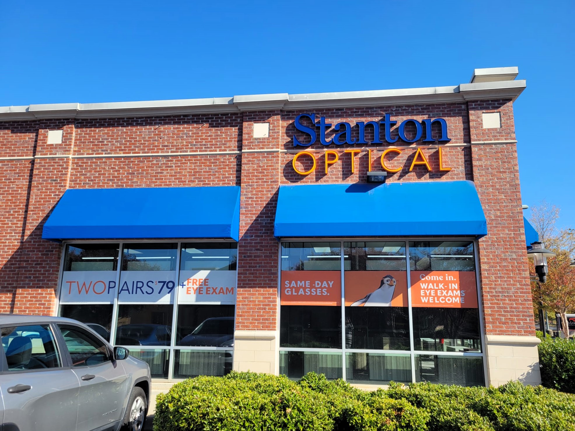 Storefront at Stanton Optical store in Buford, GA 30519