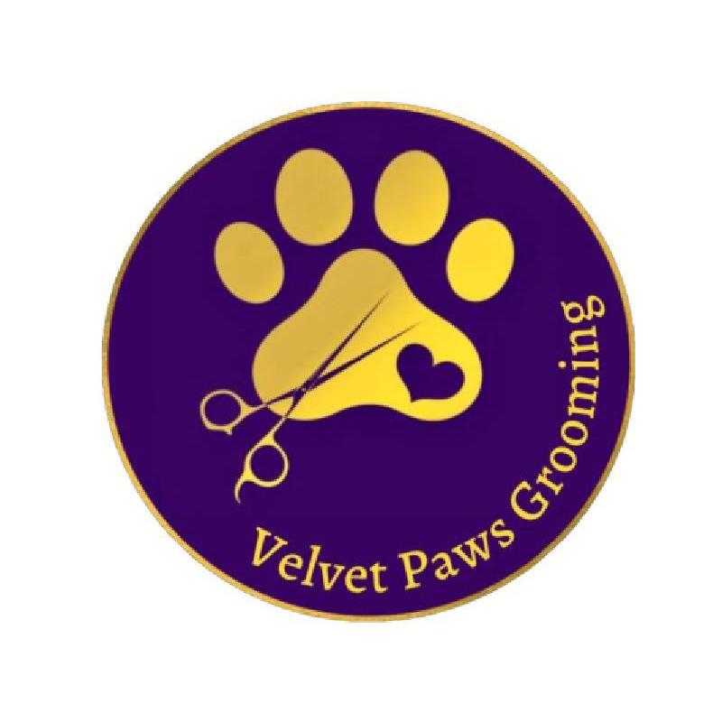 Velvet Paws Grooming Logo