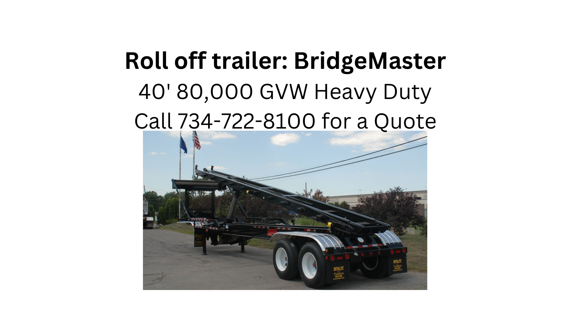 Roll-off trailers by BENLEE