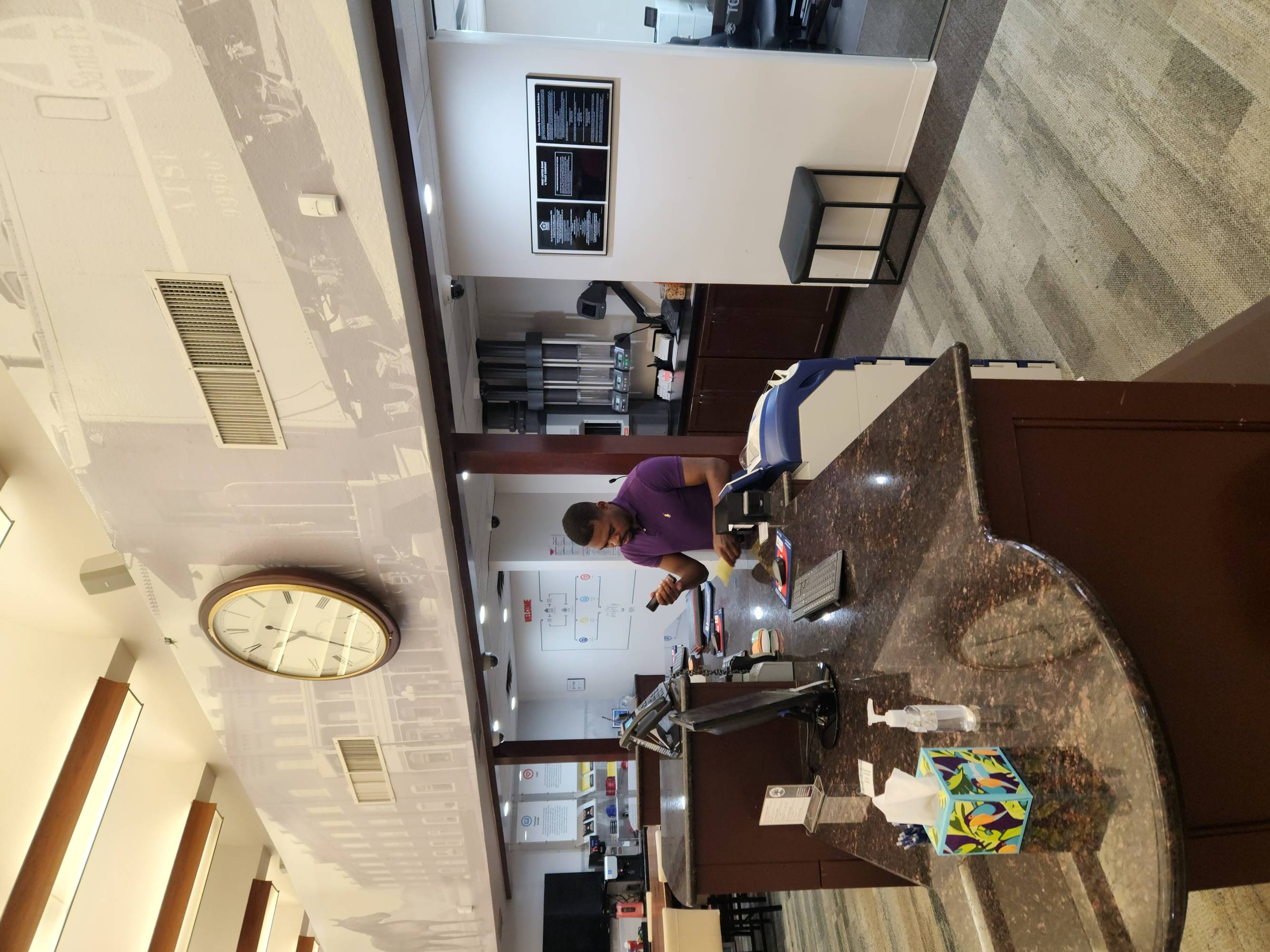 First United Bank - Purcell - interior lobby