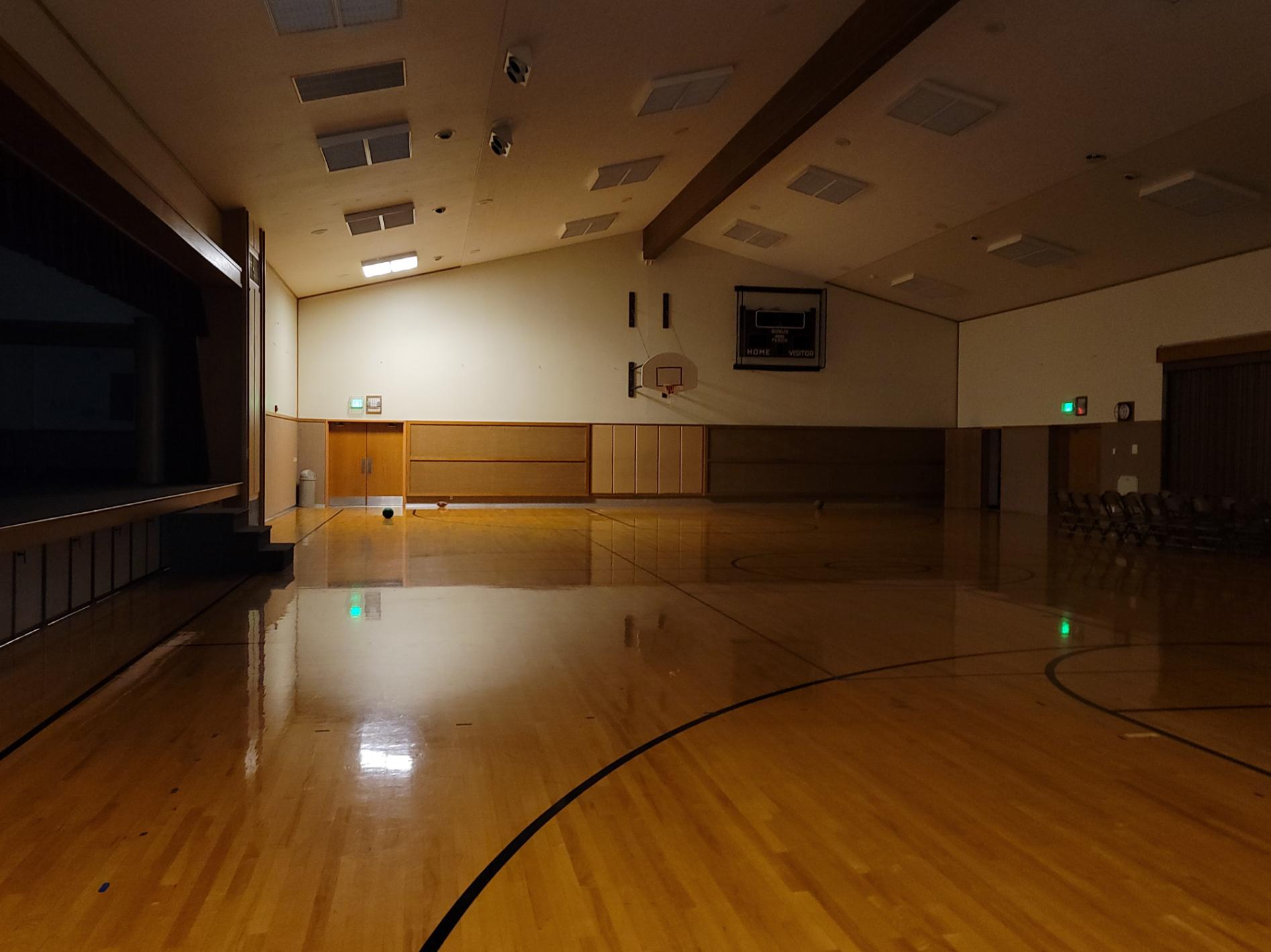 Gym, or cultural hall, of The Church of Jesus Christ of Latter-day Saints