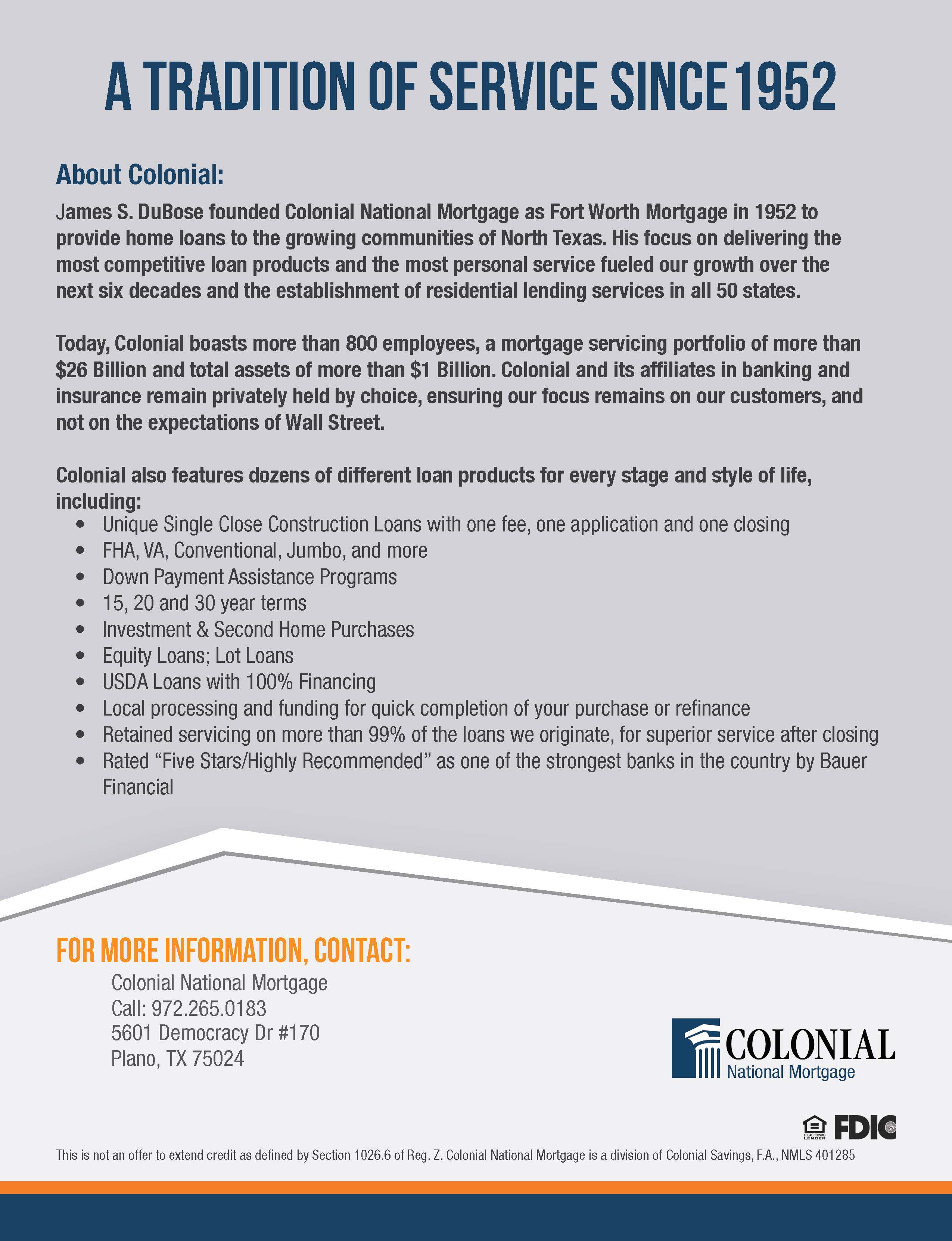 Colonial National Mortgage - Plano / Relocation Photo