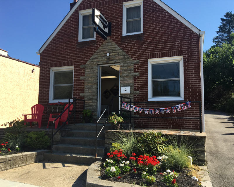 828 Real Estate's office on W King Street in downtown Boone, North Carolina.