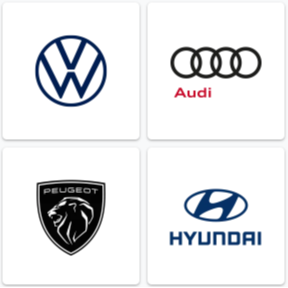 Logo Werkstatt VW, Audi, Peugeot, Hyundai