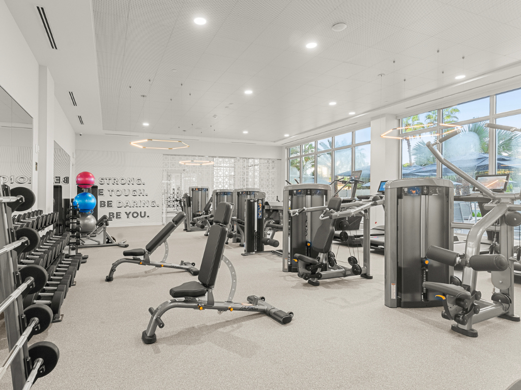 Fitness Center at The Marc Luxury Apartments in Palm Beach Gardens FL