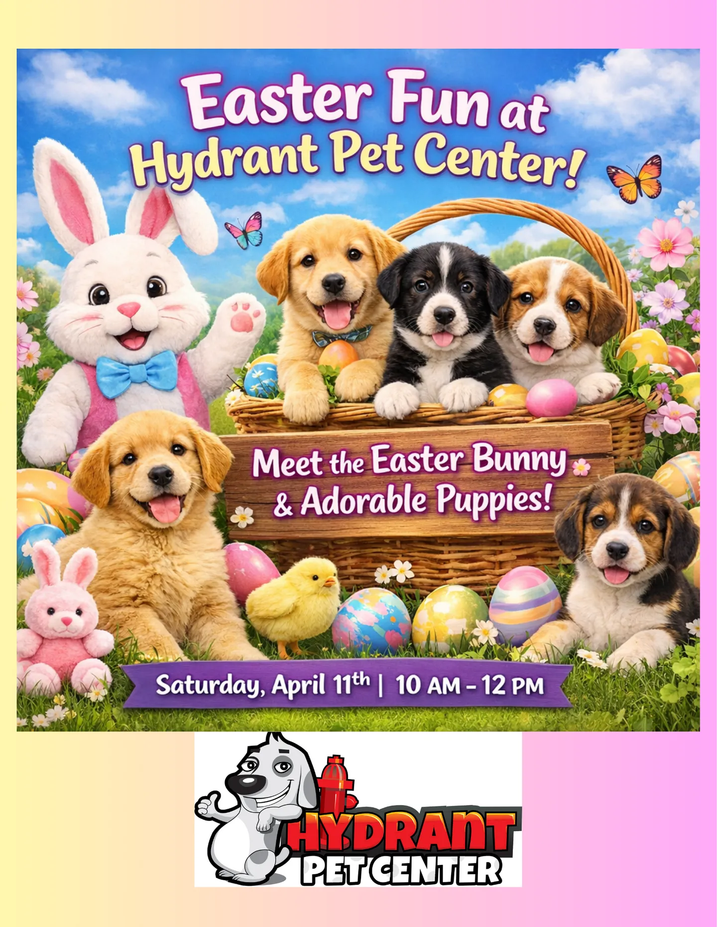 Image of Local Pet Event Easter Bunny Bash at Hydrant Pet Center Nearby