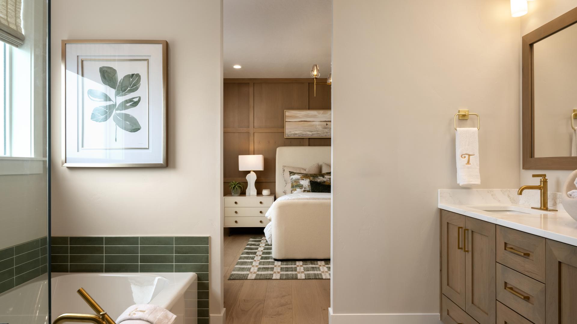 Spa inspired primary bathroom