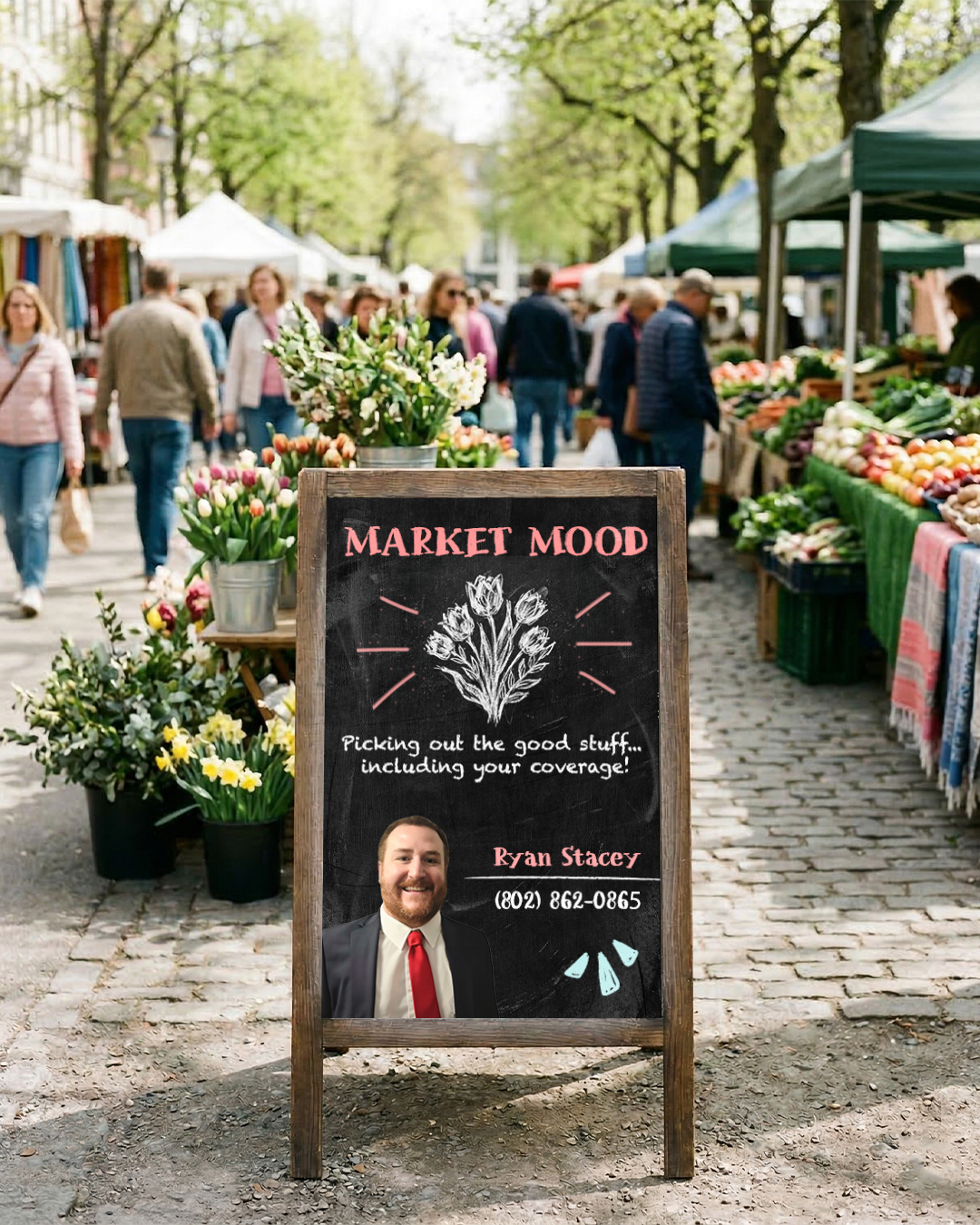 Fresh picks only! Flowers, produce, and maybe a quick coverage check while you&rsquo;re at it.