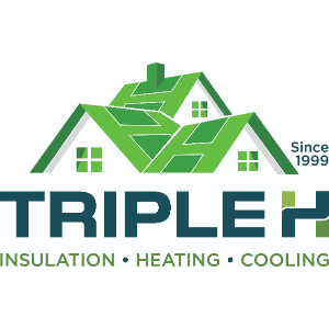 Triple H Insulation, Heating & Cooling Logo