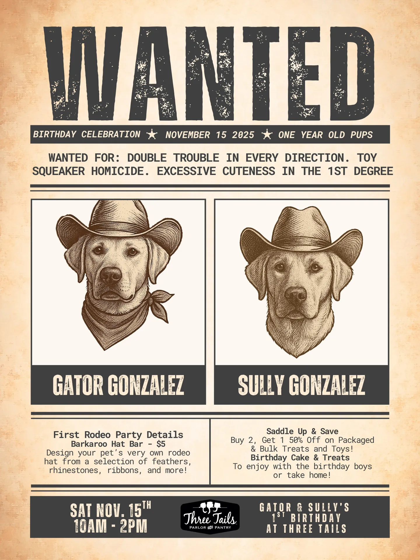 Image of Local Pet Event Gator & Sully's 1st Rodeo Nearby