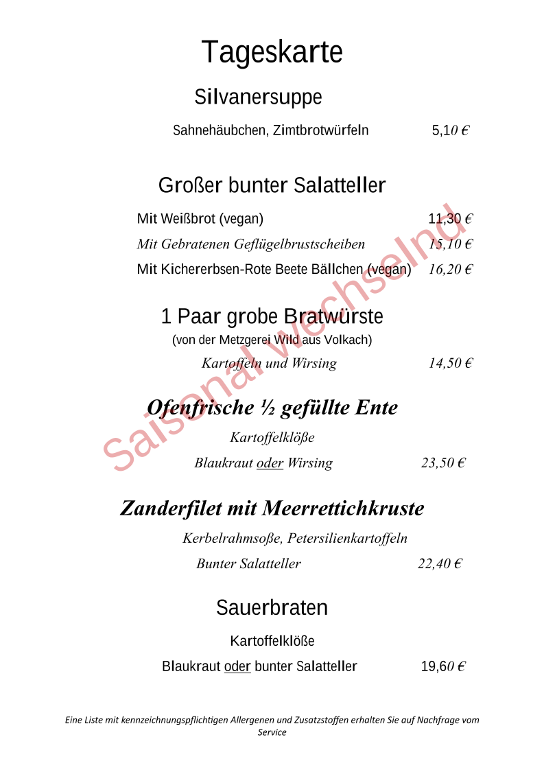 Gasthof Hotel Rose, Gaulberg 2 in Eisenheim