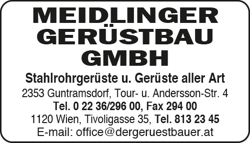 Bilder Meidlinger Gerüstbau GmbH