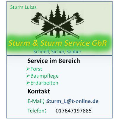 Logo Sturm & Sturm Service GbR Forst- und Erdarbeiten