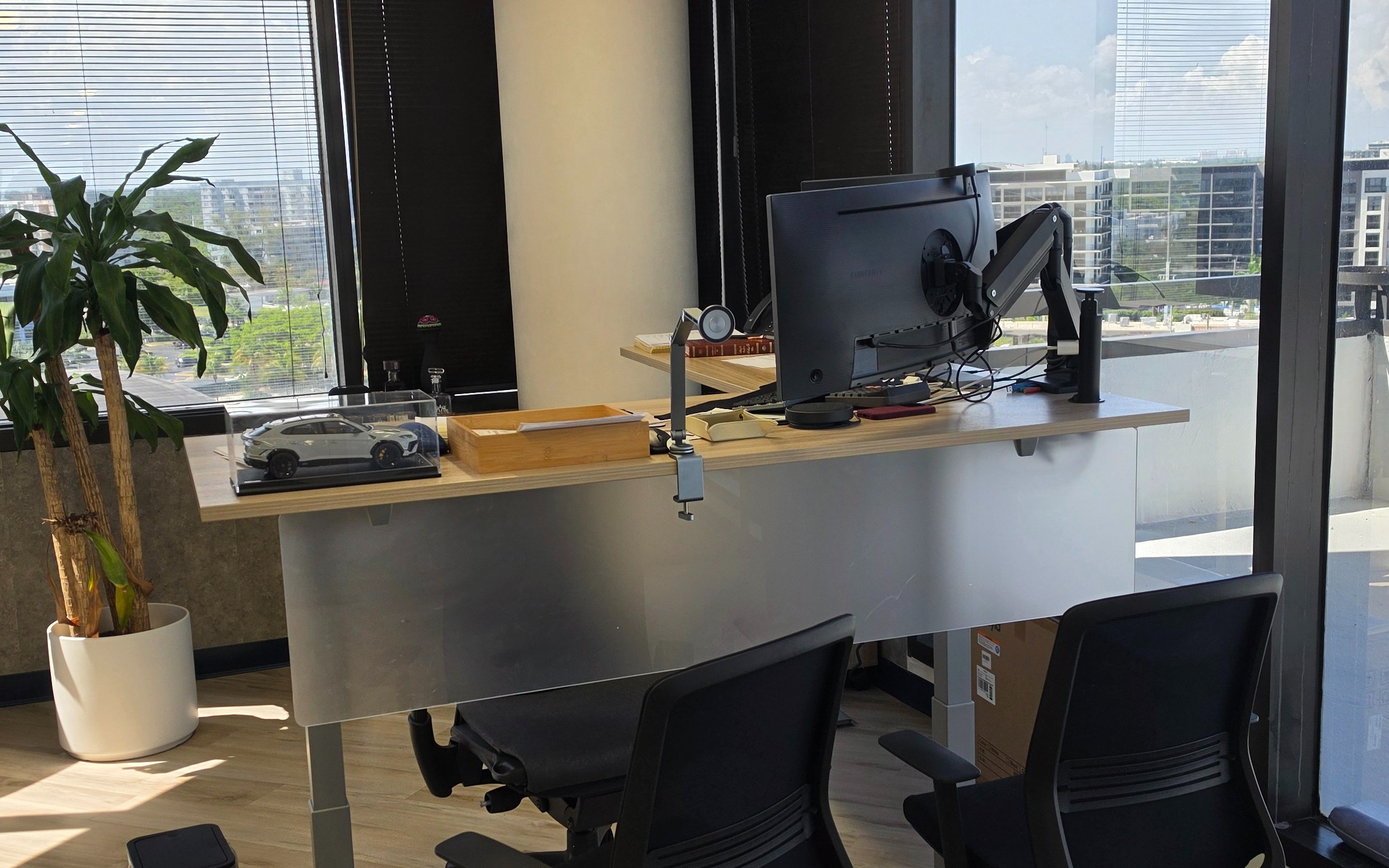 Inside the office