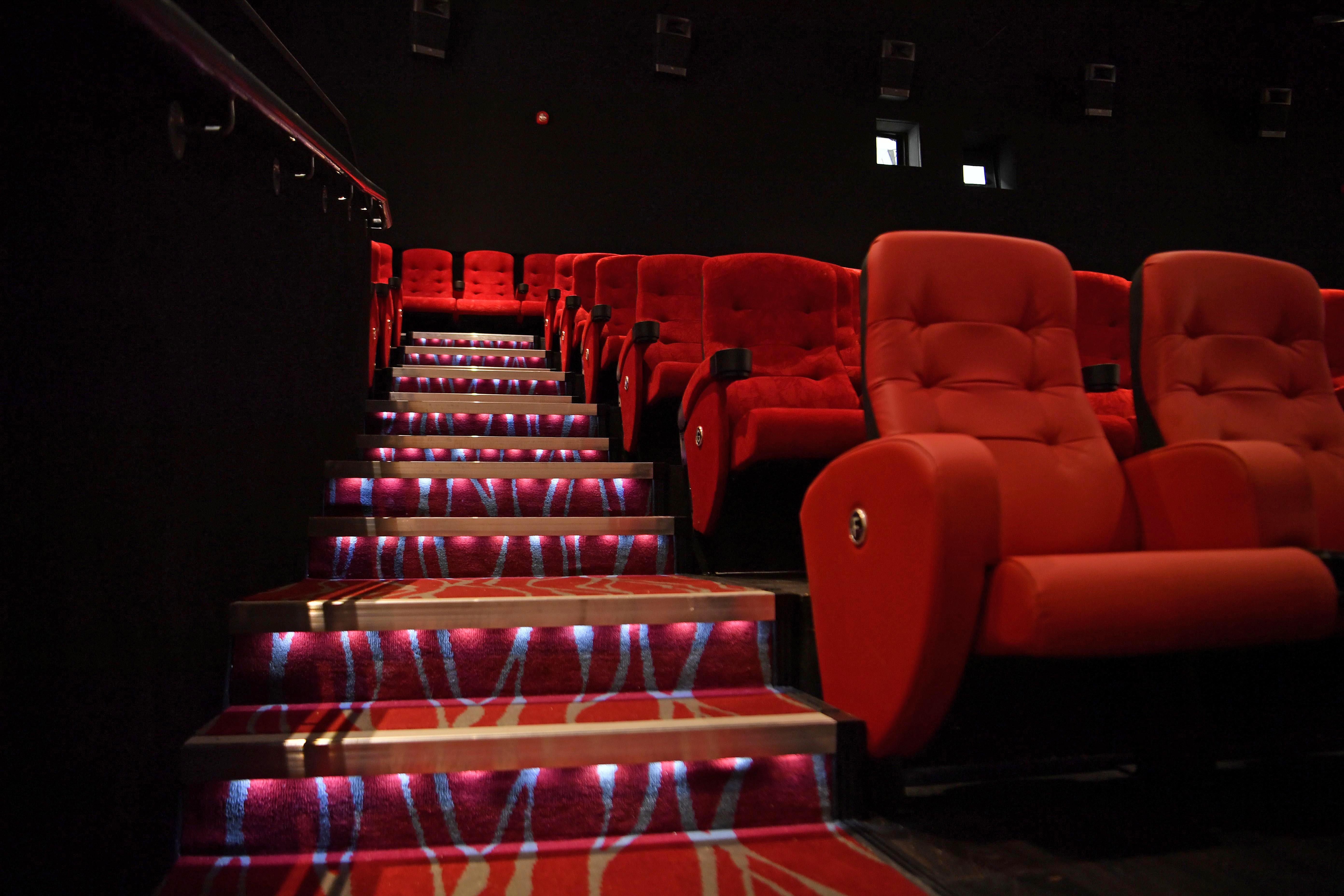 Stairs within Screen 1 Nova Cinema Woking 03330 096690