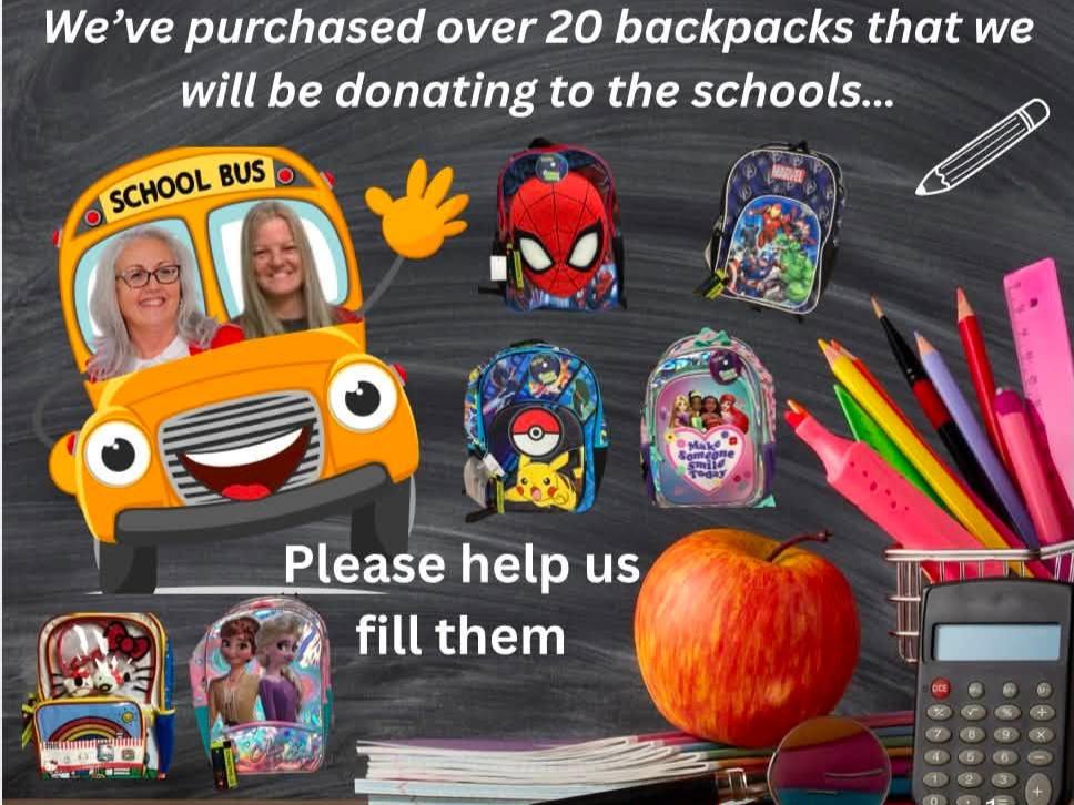 For National Give Something Away Day, we are donating over 20 backpacks to local schools. With your  