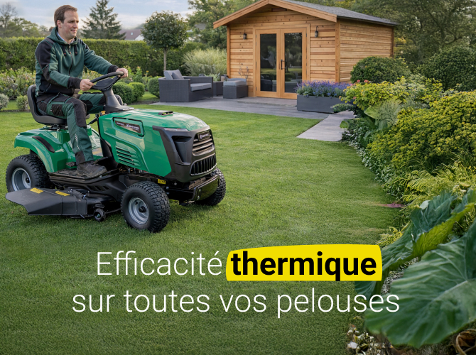 Tondeuses et autoportées thermiques grandes surfaces
