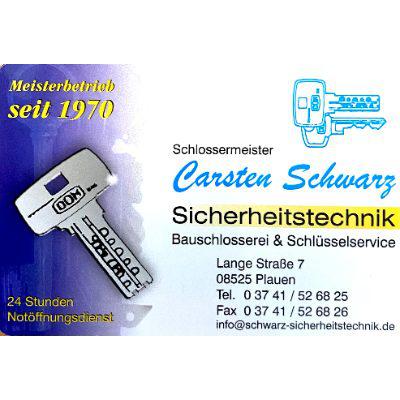 Carsten Schwarz Sicherheitstechnik Bauschlosserei & Schlüsselservice Plauen in Plauen - Logo