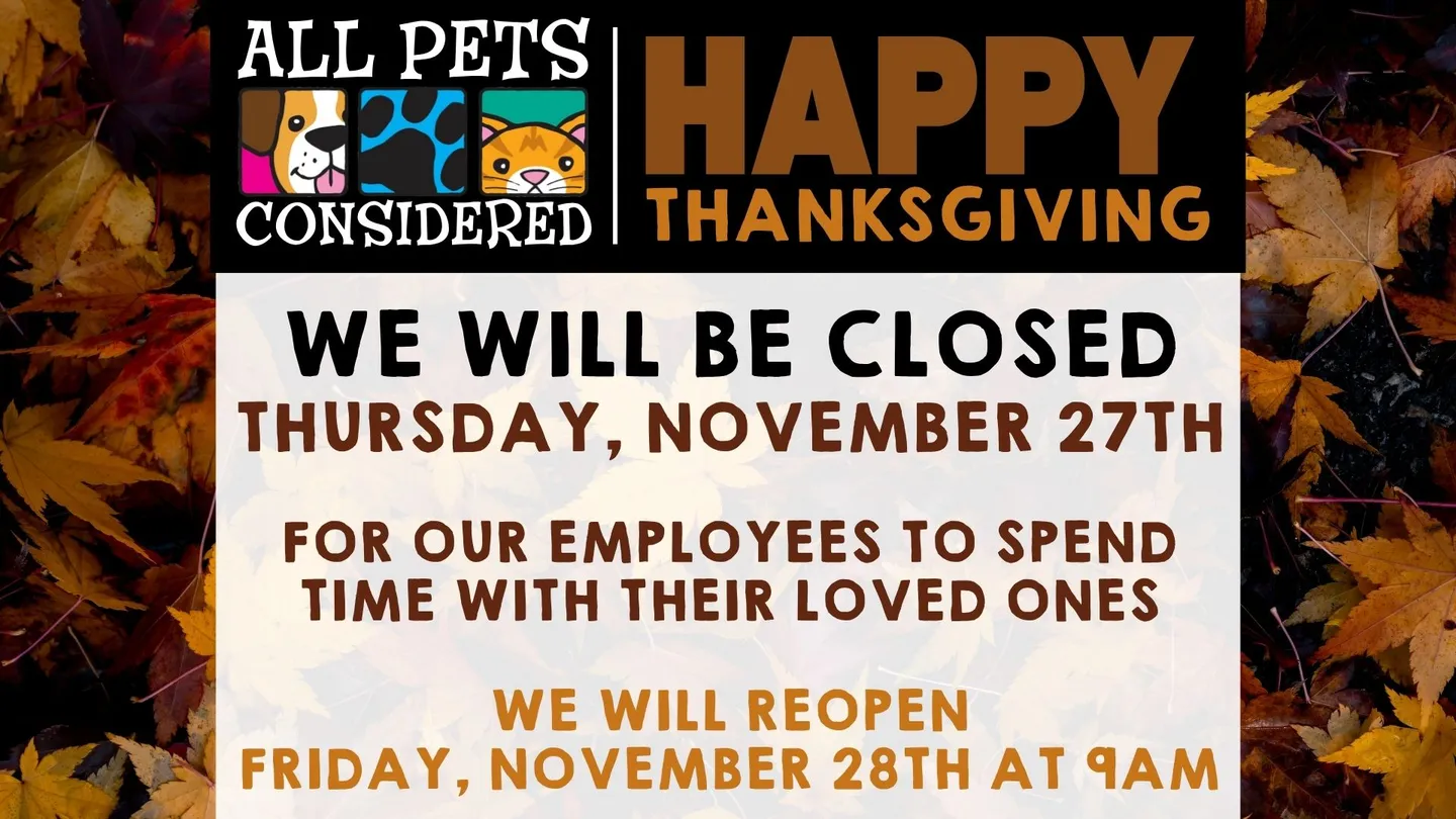 Image of Local Pet Event Thanksgiving Store Hours Nearby