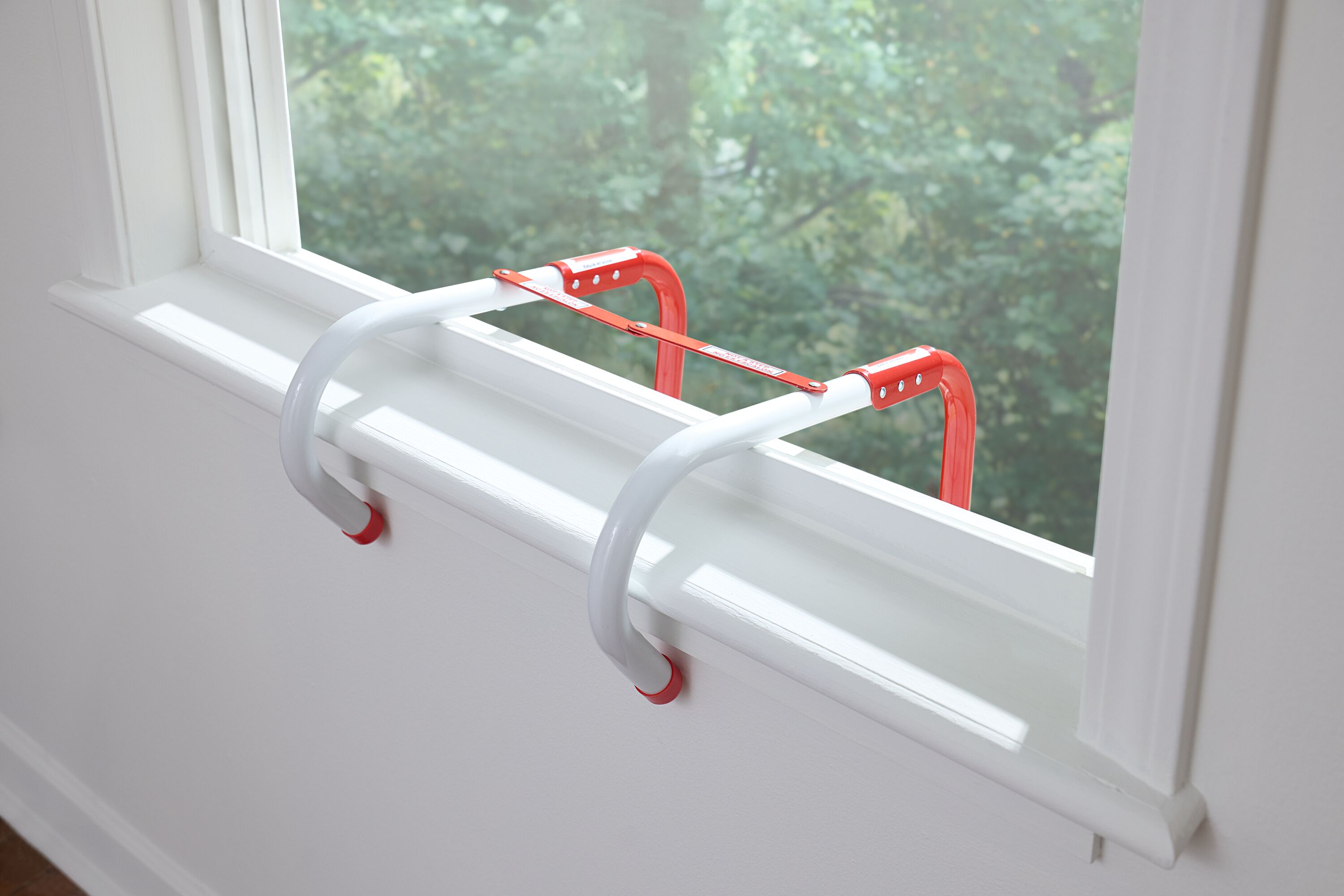 escape ladder in use