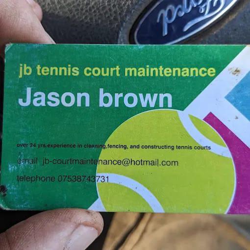 LOGO JB Tennis Court Maintenance Yeovil 07538 743731