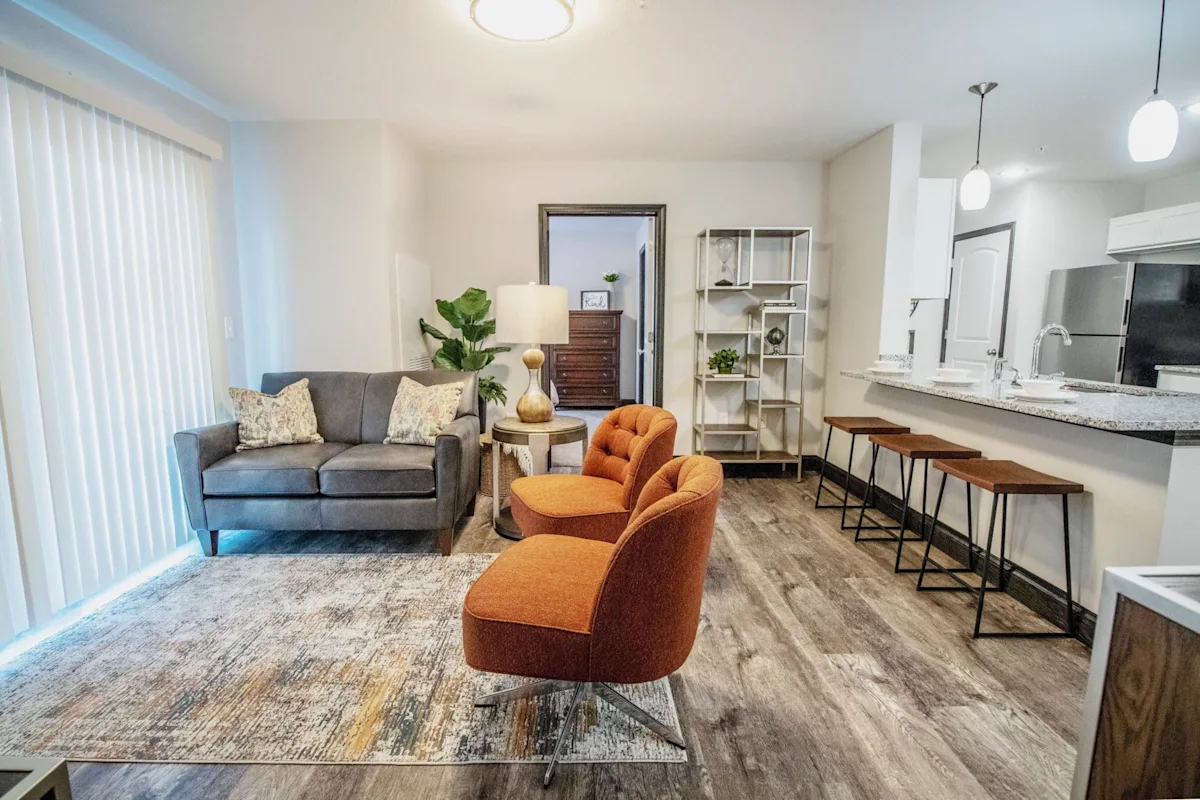 Open space living room