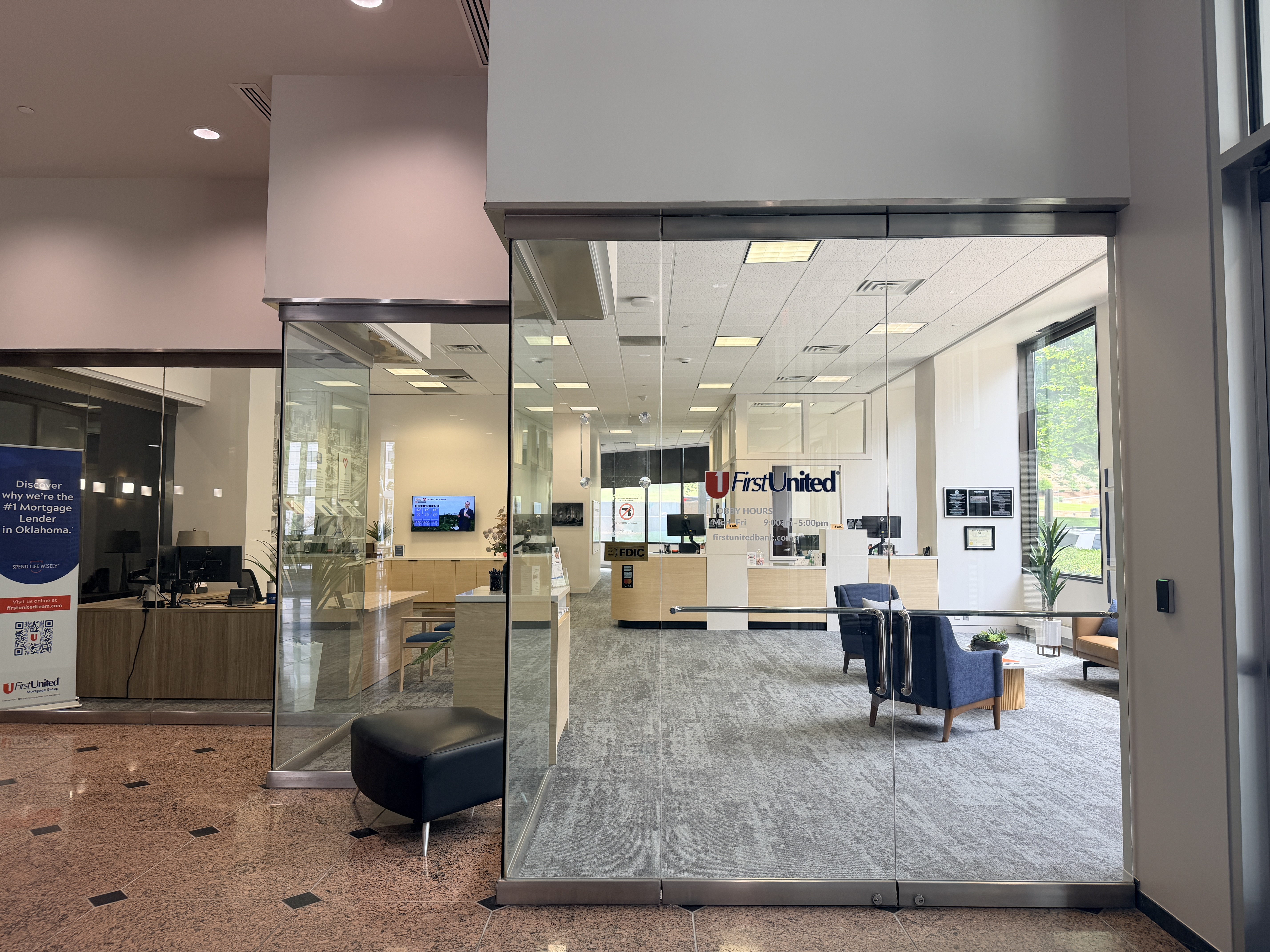 First United Bank - Tulsa - interior front entrance