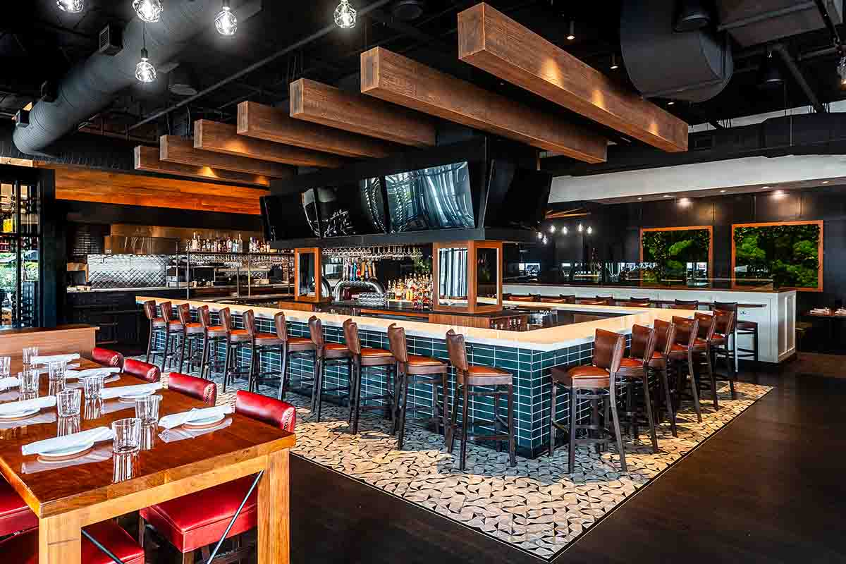 Bar at Burtons Grill & Bar in Alexandria, VA 