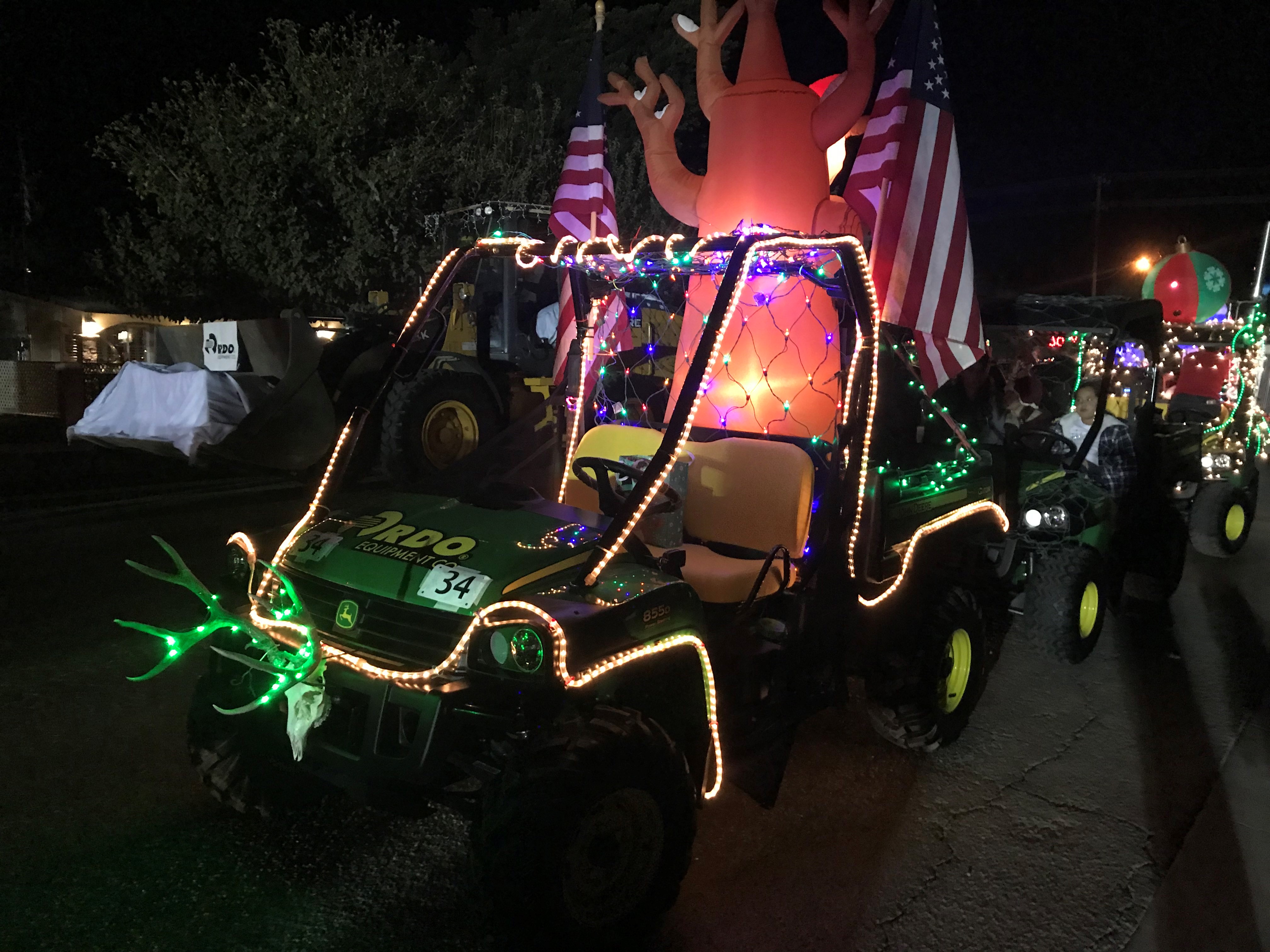 RDO Equipment Co. decorated John Deere XUV at a parade in Indio, CA