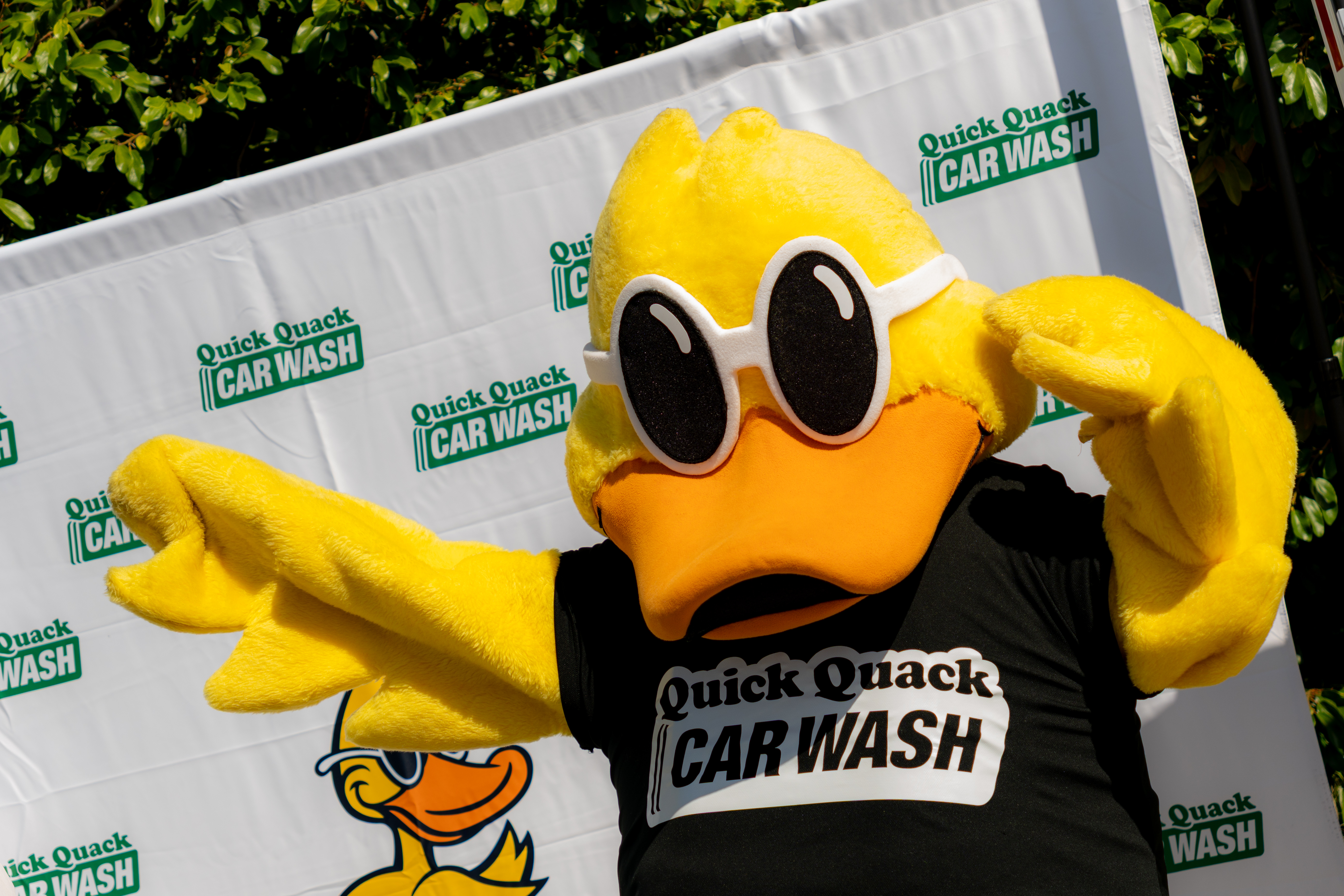 The Quick Quack duck shows up wherever the fun is. Look for the duck at your local Quick Quack Car Wash and stop in for a fast, affordable clean with an unlimited membership that works at every location.