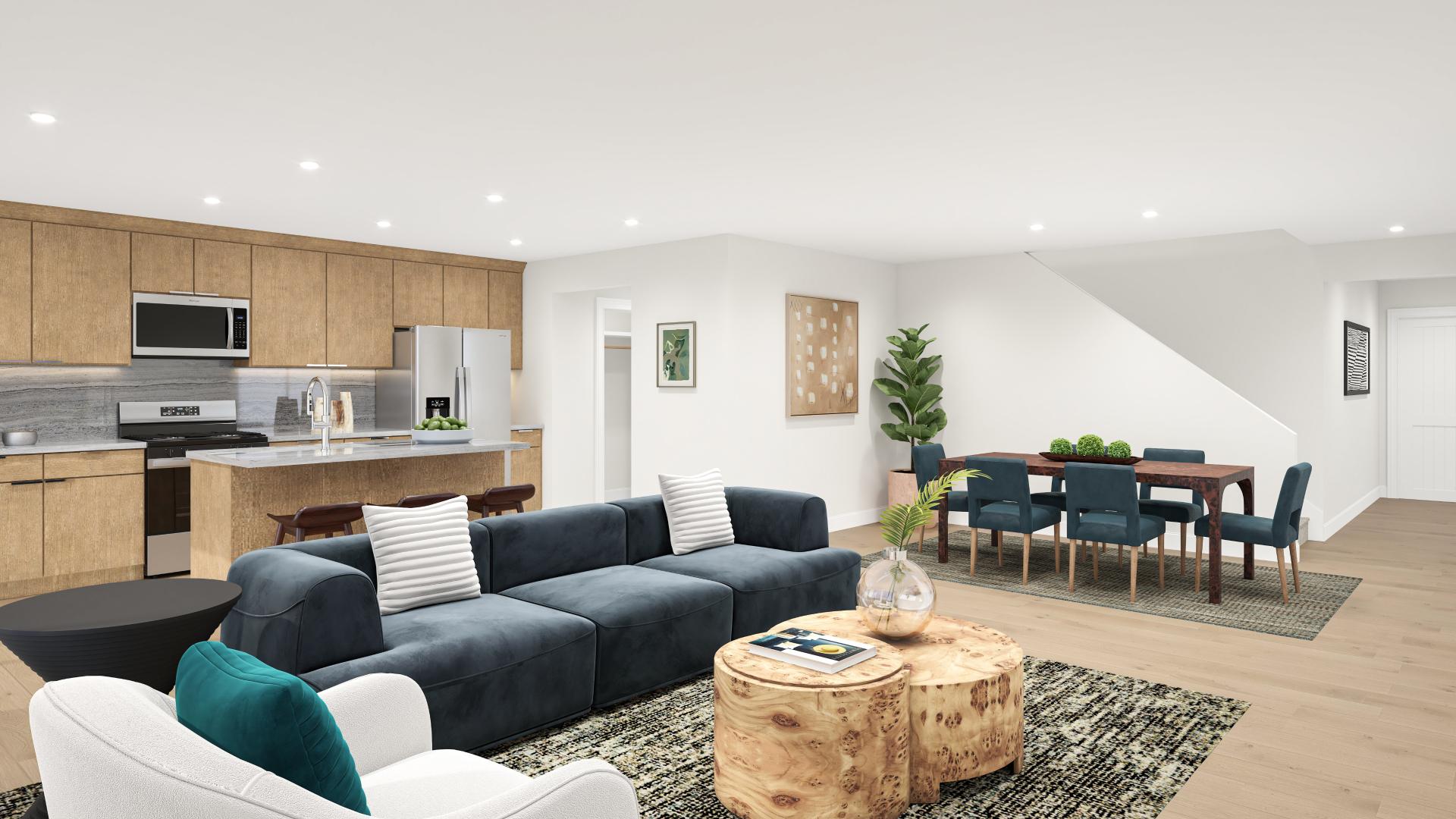 Open-concept floor plan ideal for entertaining
