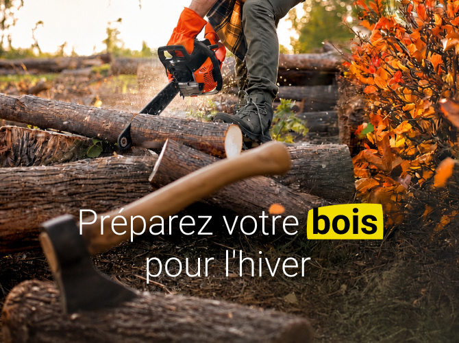 Bien s’équiper pour préparer son bois de chauffage