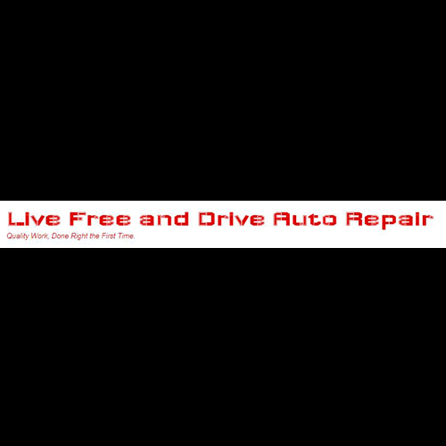 Live Free And Drive Auto Repair Logo