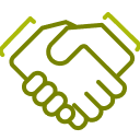 Handshake icon.