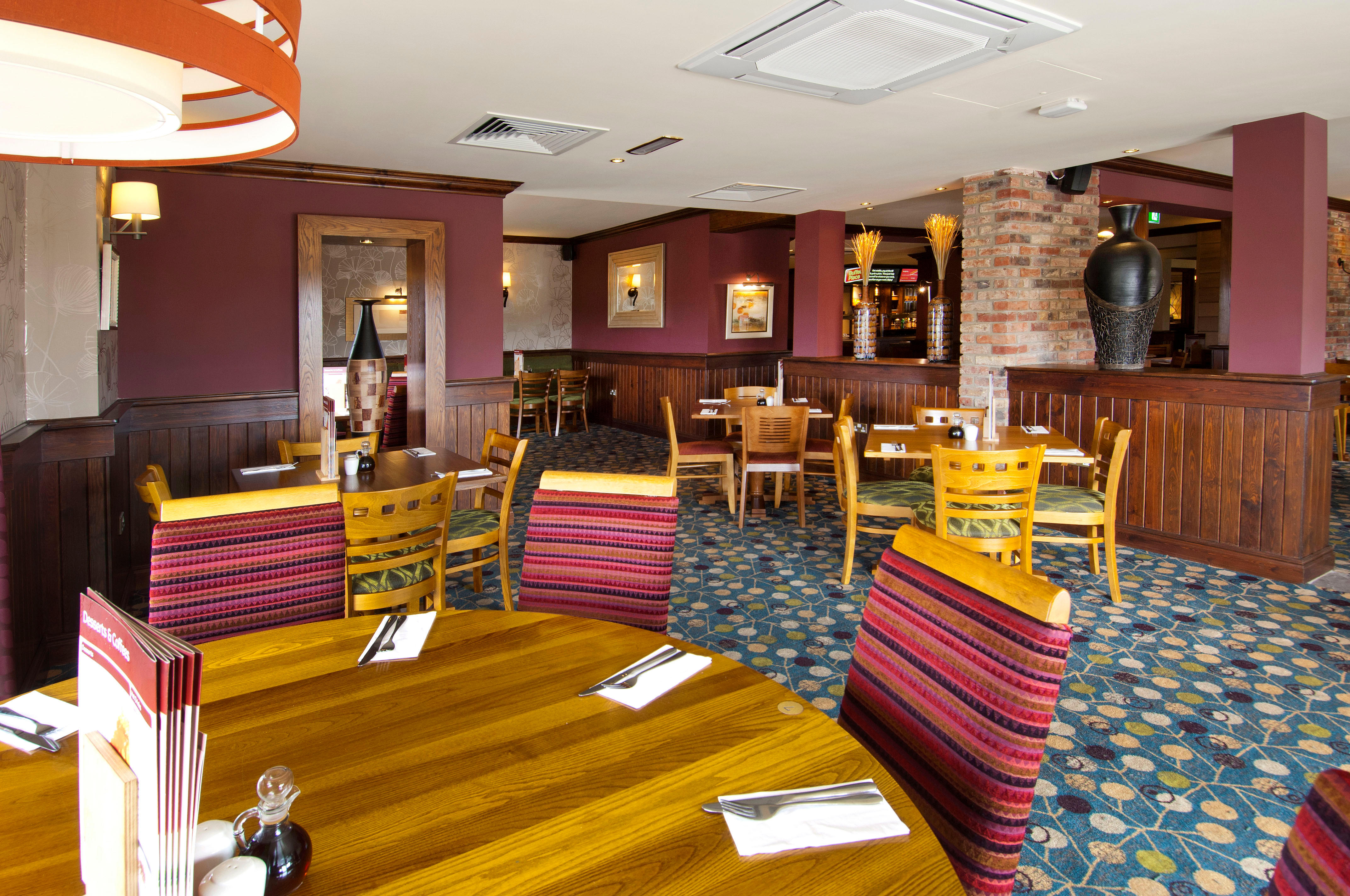 Brewers Fayre restaurant interior Premier Inn Bedford South (A421) hotel Bedford 03333 219301